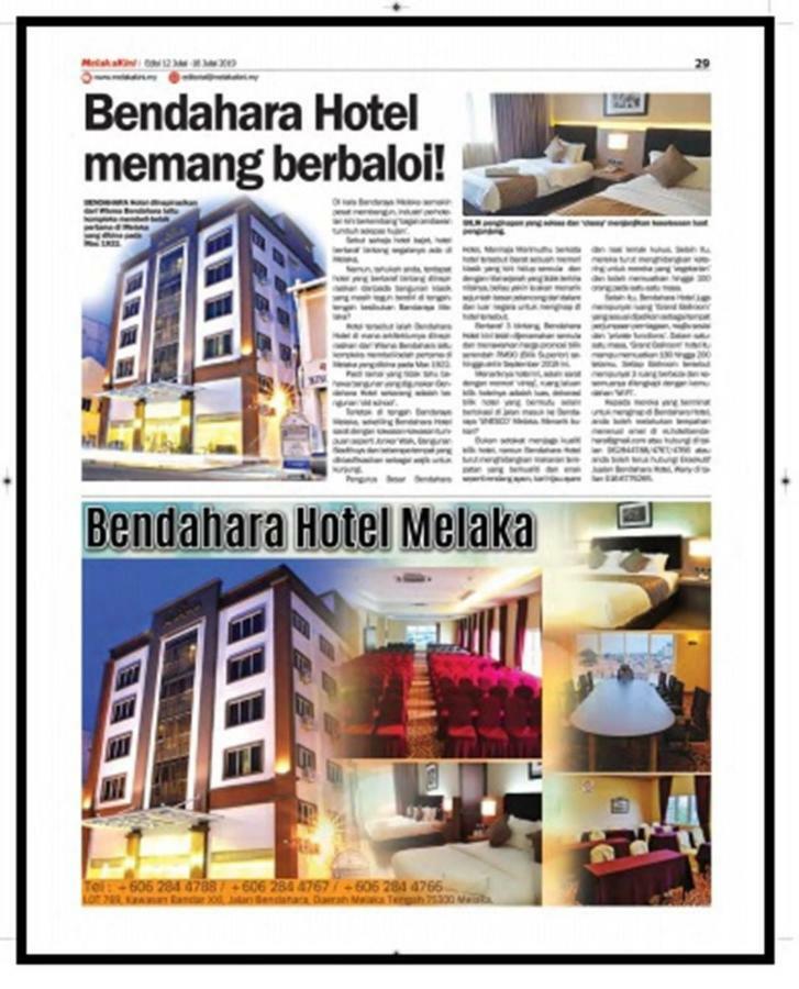 Bendahara Hotel @ Malacca City Eksteriør bilde